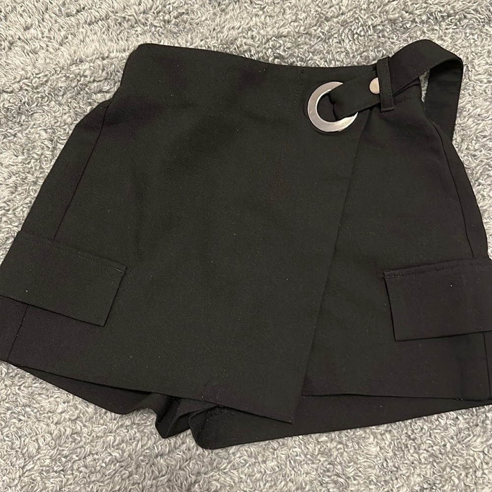 Bershka black skort